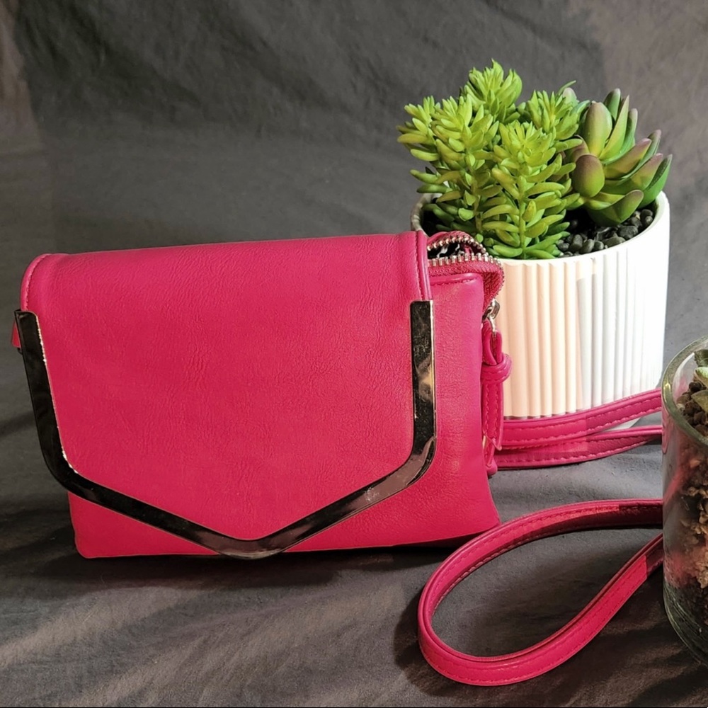 Charming Charlie Hot Pink Crossbody